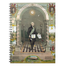 George Washington som Freemason Anteckningsbok Med Spiral
