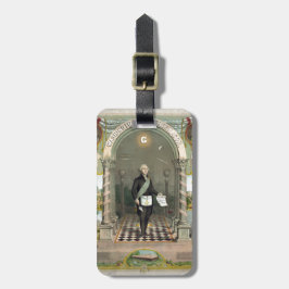 George Washington som Freemason Bagagebricka