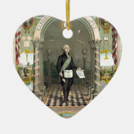 George Washington som Freemason Julgransprydnad Keramik