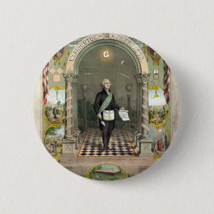 George Washington som Freemason Knapp