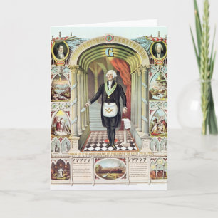 George Washington som Freemason Kort