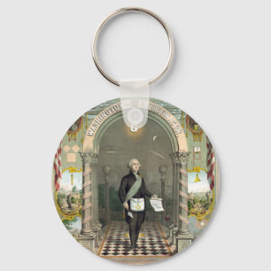 George Washington som Freemason Nyckelring