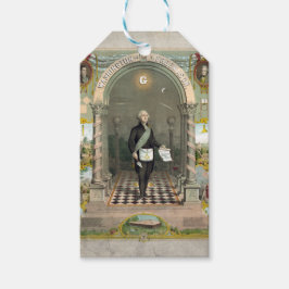 George Washington som Freemason Presentetikett