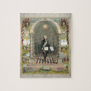 George Washington som Freemason Pussel