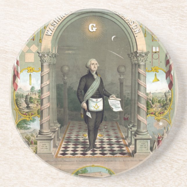 George Washington som Freemason Underlägg (Framsidan)