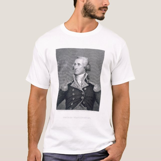 George Washington som inristas av Asherbruntet Tröja (Framsida)