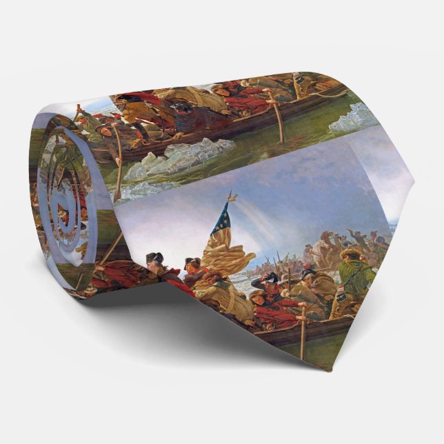 George Washington som korsar Delaware Slips (Rullad)