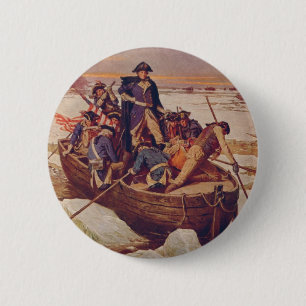 George Washington som korsar Delawaret River Knapp