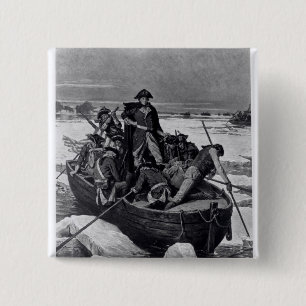 George Washington som korsar Delawaret River Knapp