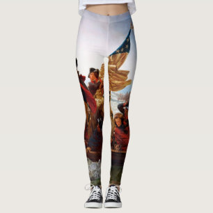George Washington som korsar floden Delaware Leggings