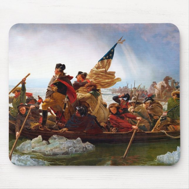 George Washington som korsar floden Delaware Musmatta (Framsidan)