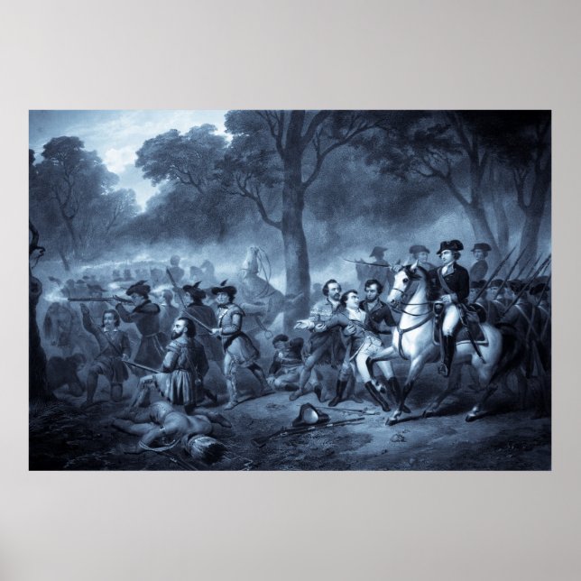 George Washington som soldat poster/skriver ut Poster (Framsidan)