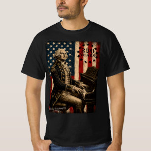 George Washington spelar piano 250-årsjubileum T Shirt
