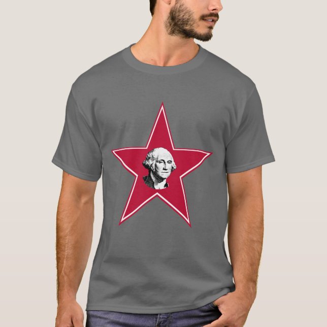 George Washington stjärna Tee Shirt (Framsida)