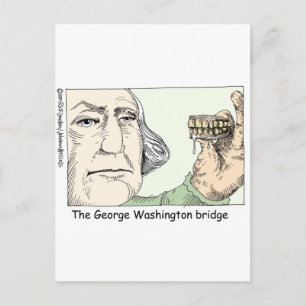 George Washington Tänder Roliga presenter & samlar Vykort