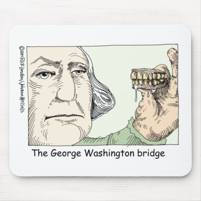 George Washington Teeth Funny Gifts & Collectibles Musmatta (Framsidan)