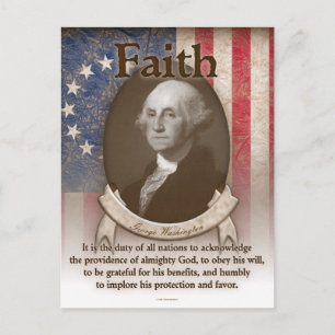 George Washington - tro Vykort