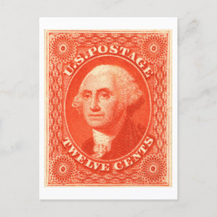 George Washington Twelve Cents US Postage Vykort