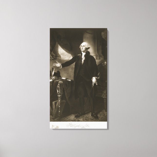 George Washington, USA:s första president Canvastryck (Framsida)