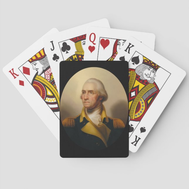 George Washington, USA:s första president Casinokort (Baksidan)