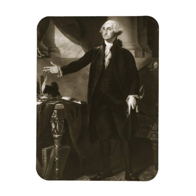 George Washington, USA:s första president Magnet (Vertikal)