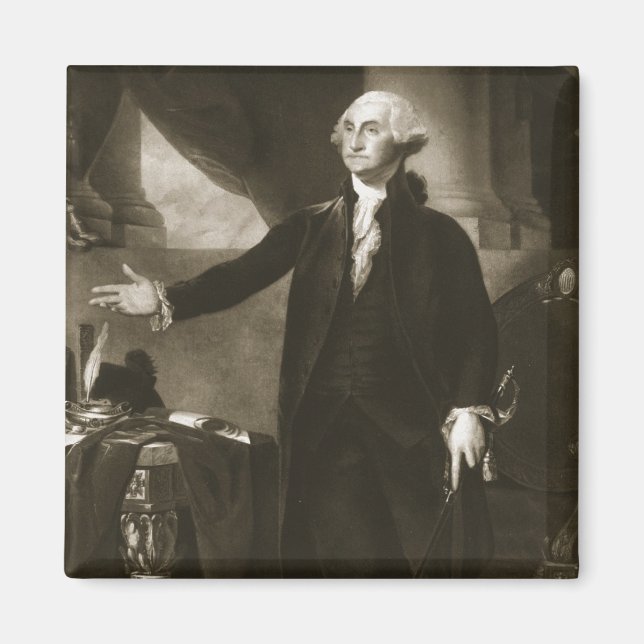 George Washington, USA:s första president Magnet (Framsidan)