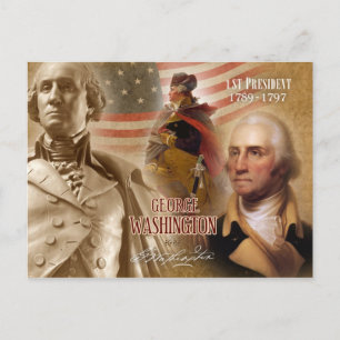 George Washington - USA:s första president Vykort