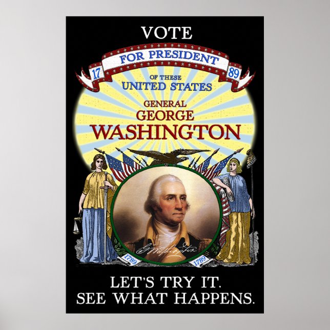 George Washington Val 1789 Poster (Framsidan)