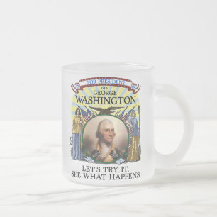 George Washington val Stein Frostad Glasmugg