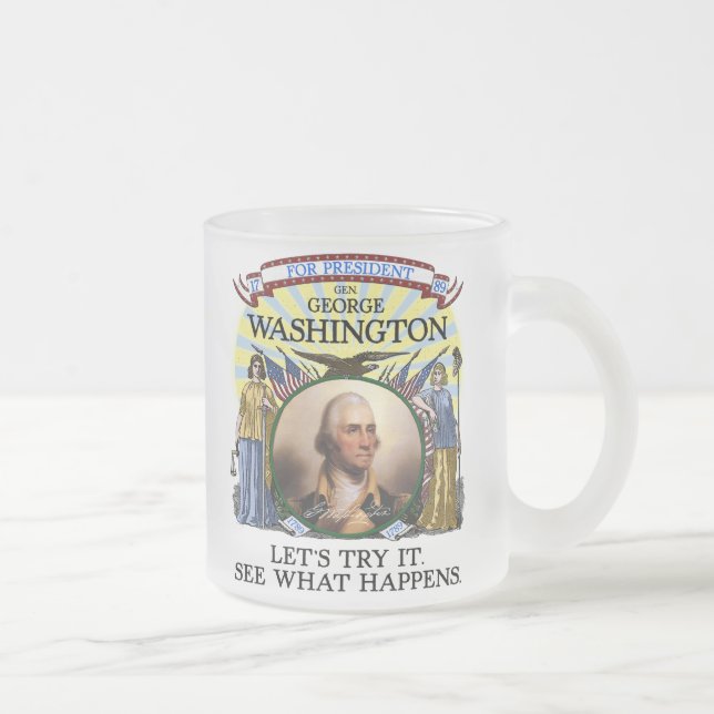 George Washington val Stein Frostad Glasmugg (Höger)