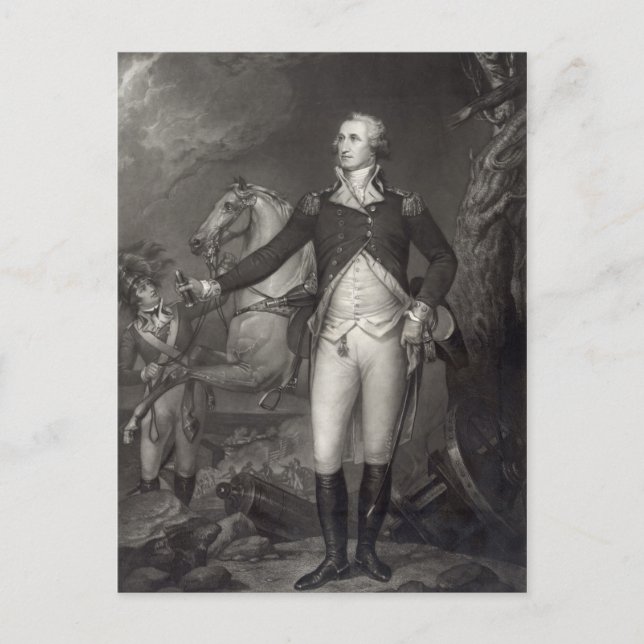George Washington vid Trenton vykort (Framsida)