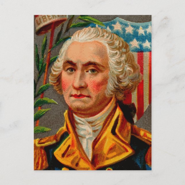 George Washington Vintage Vykort (Framsida)