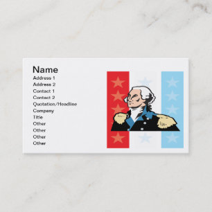 George Washington Visitkort