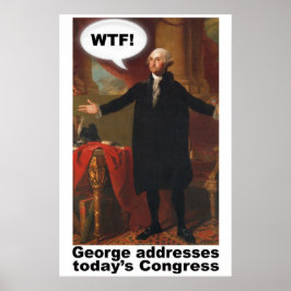 George Washington WTF (med bildtext) Poster