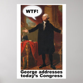 George Washington WTF (med bildtext) Poster
