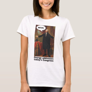 George Washington WTF (med förse med text), kvinna T-shirt