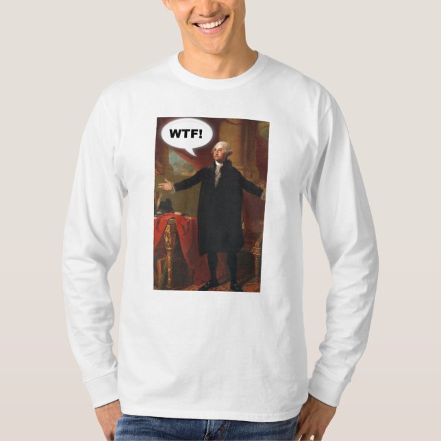 George Washington WTF (utan förse med text), Tee (Framsida)