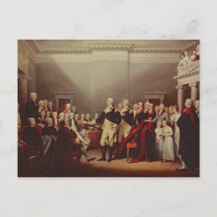 George Washingtons avgång Vykort