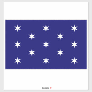 George Washingtons befälhavarflagga Klistermärken