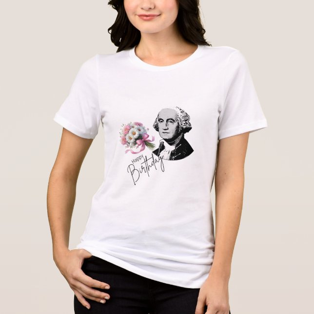 George Washingtons födelsedag Kvinnor T-Shirts (Framsida)