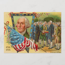 George Washingtons invigningsflagga Amerikansk fla Inbjudningar