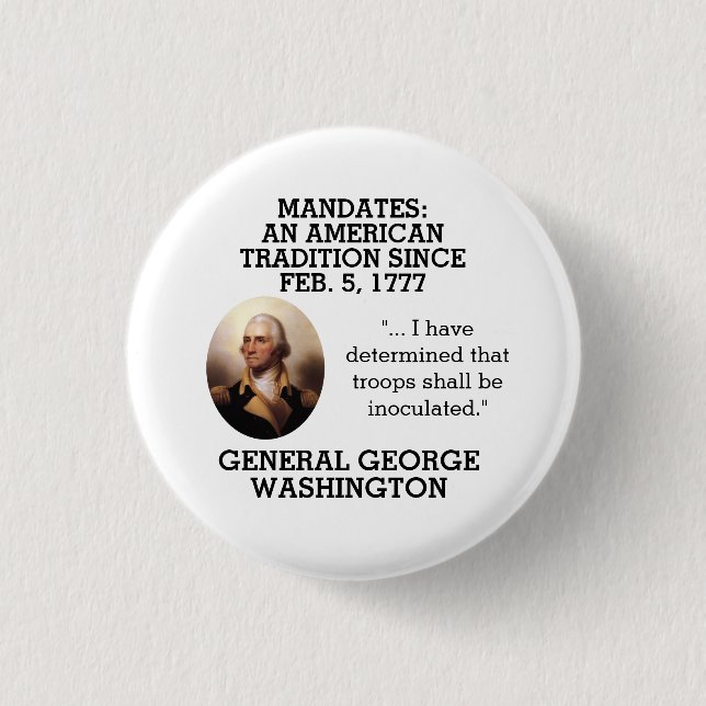 George Washingtons mandat sedan 1777     Knapp (Framsida)