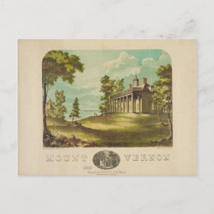 George Washintons Home Mount Vernon av F. Collins Vykort