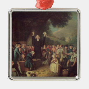George Whitefield predika Julgransprydnad Metall