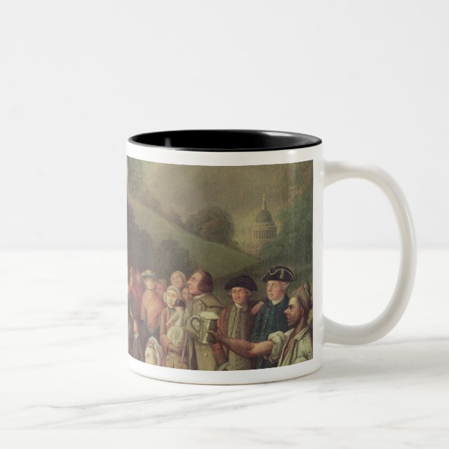 George Whitefield predika Två-Tonad Mugg (Höger)
