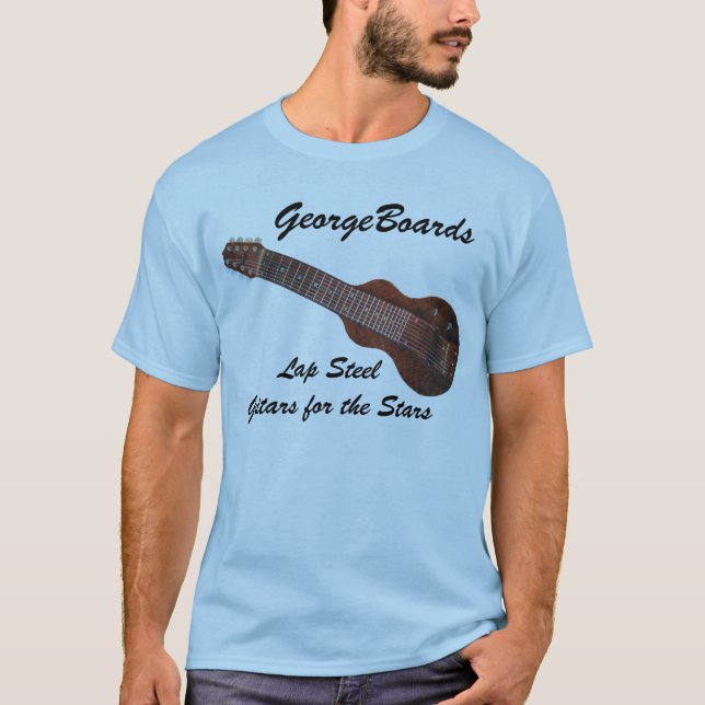 GeorgeBoards Lap Steel Guitar T-Shirt (Framsida)