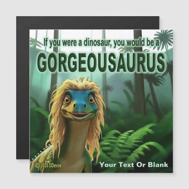 Georgeousaurus Blond Dinosaur (Fram/baksida)