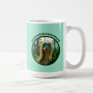 Georgeousaurus Blond Dinosaur Kaffemugg