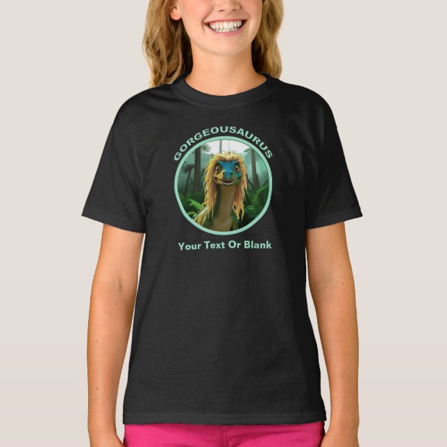 Georgeousaurus Blond Dinosaur T Shirt (Framsida)