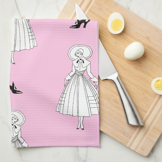 Georges Barbier 1920-talets illustration av Mode Kökshandduk (Vikt i Fjärdedel)